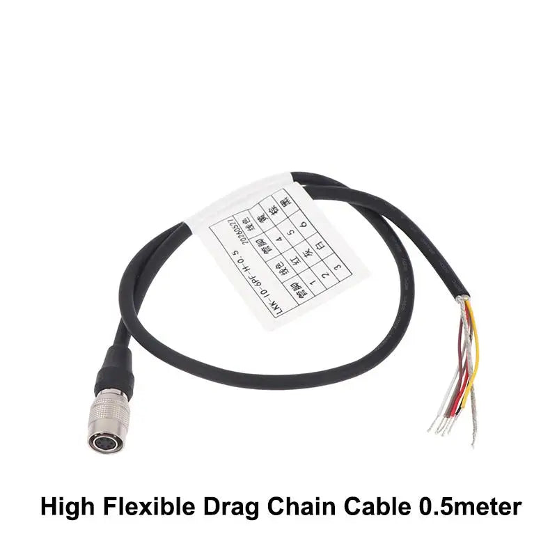 HR10A-7P-6S 6-Pin Industrial Camera I/O Trigger Cable | HUXUAN Industrial Camera Cable Babs B 0.5m