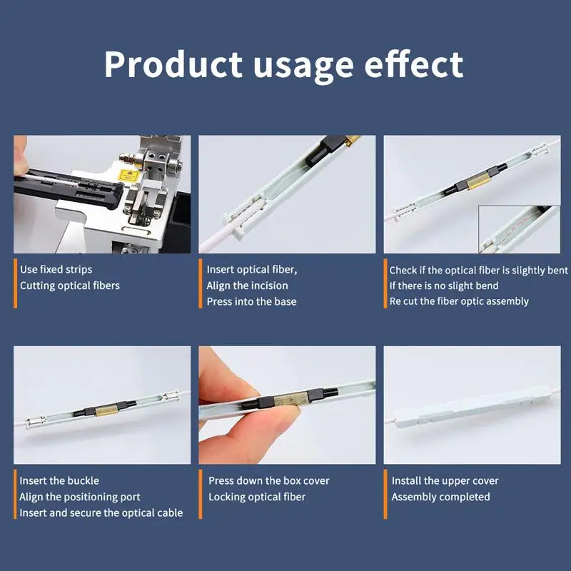 Fiber Mechanical Splice Connector – Single Mode Drop Cable 2/5/10Pcs Fiber Splice Connector Babs