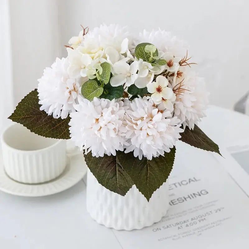 Silk Chrysanthemum Artificial Bouquet – Wedding & Home Décor Artificial Flower Bouquet Babs