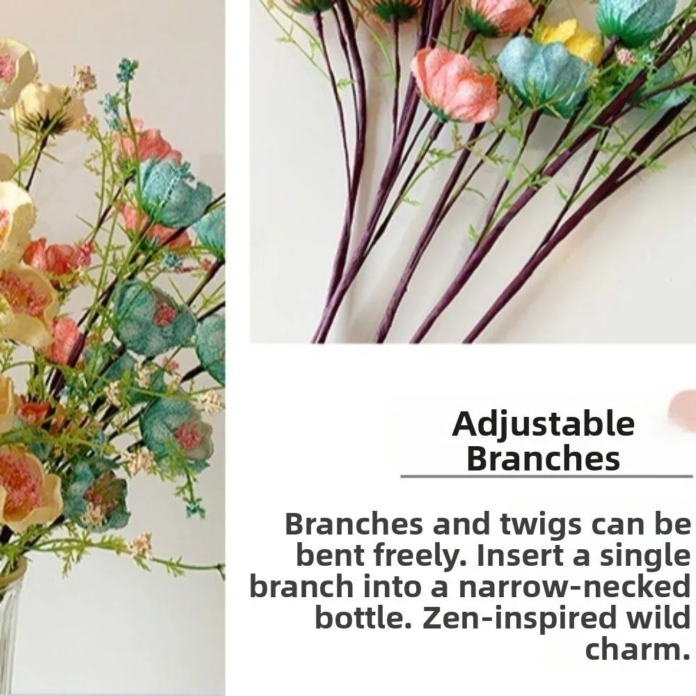 Artificial Butterfly Azalea Fake Flower 63cm – Fade-Resistant Decor Artificial Flower Stem Babs