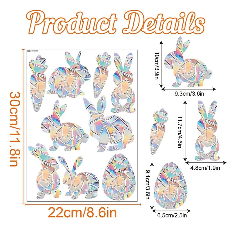 Butterfly Mushroom Sun Catcher Window Sticker | Rainbow Prism Window Sun Catcher Sticker Babs Rabbit