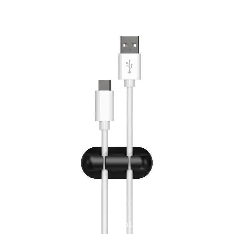 Self-Adhesive Cable Organizer Clips – 5-Slot USB Wire Manager Cable Management Clips Babs A2