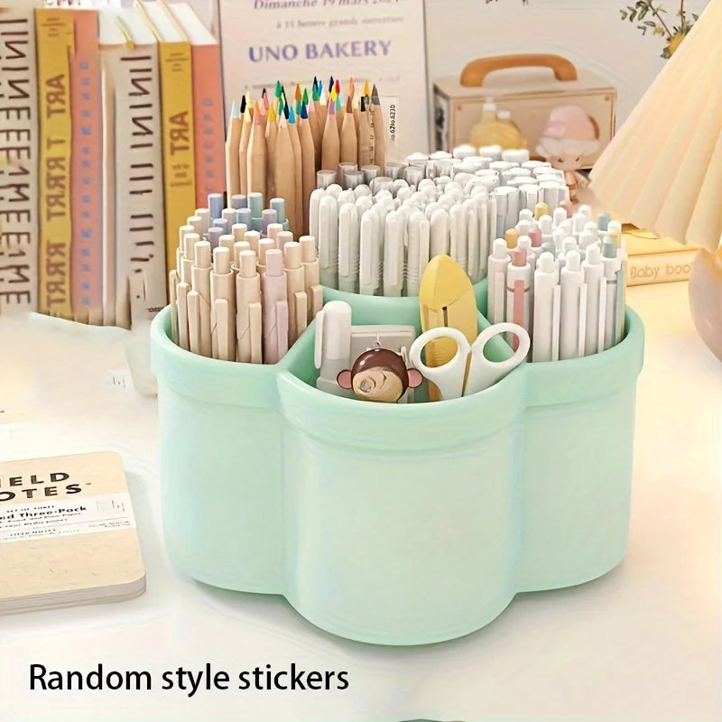 360° Rotating Pen Holder – Large Capacity Desk Organizer Rotating Desk Organizer Babs green