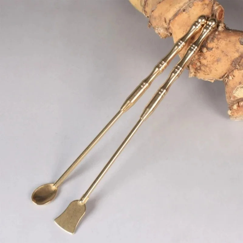 2-Piece Copper Incense Tool Set – Scoop & Spatula Incense Tool Set Babs