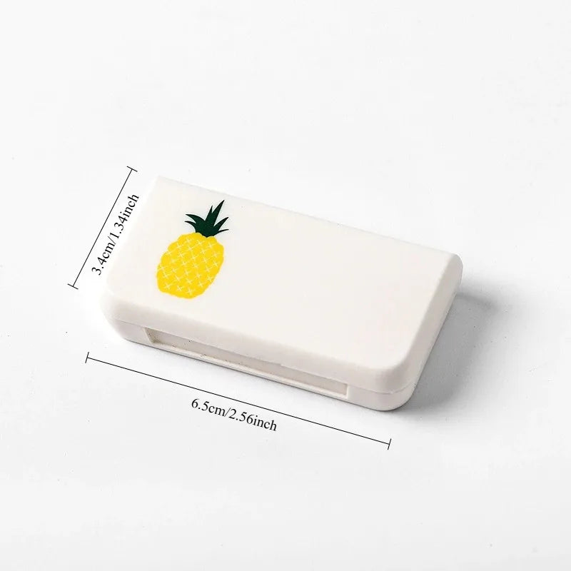 2pcs Mini 3-Grid Pill Organizer – Cute Travel Tablet Case Pill Organizer Case Babs