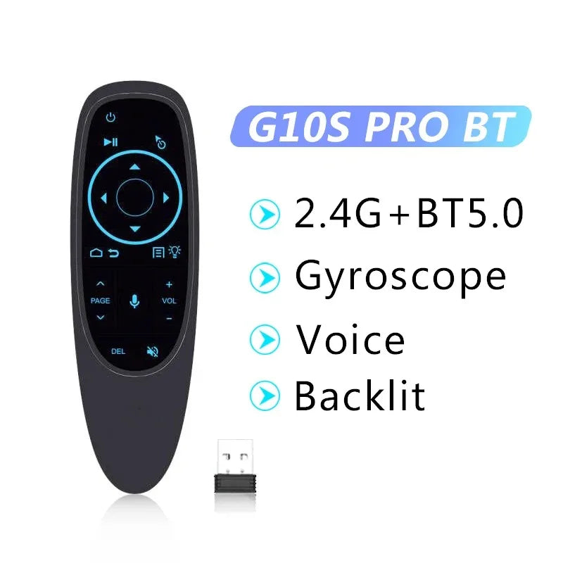 G10S Pro BT Voice Remote BT5.0 Air Mouse Gyroscope Backlit Voice Air Mouse Remote Babs G10S PRO BT