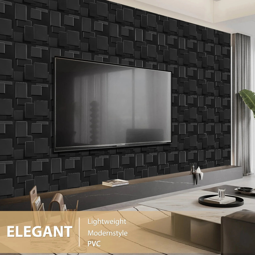 3D PVC Wall Panels 30x30cm Geometric DIY Home Décor – 10pcs 3D Wall Panels Babs