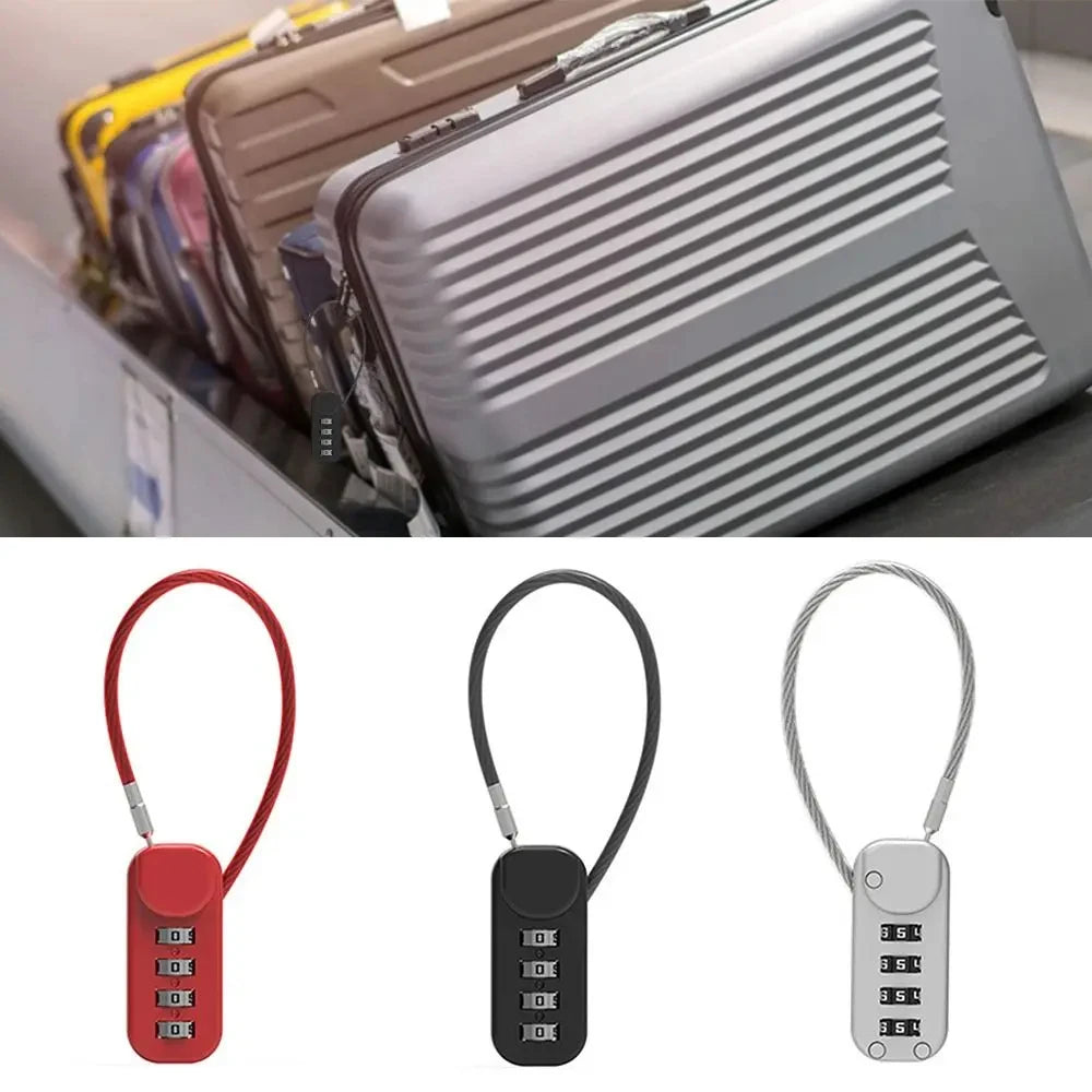 4-Digit Zinc Alloy Combination Padlock – Travel & Luggage Lock Combination Padlock Babs