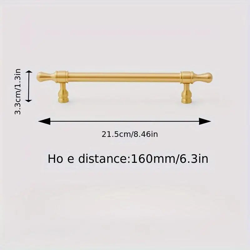 Antique Brass Drawer Pulls – Vintage French Cabinet Handles Cabinet Drawer Pulls Babs golden-21.5cm