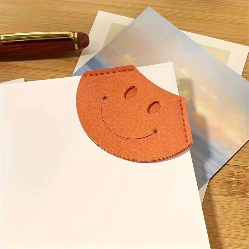 2pcs PU Leather Corner Bookmarks – Cute Handmade Book Accessories Leather Bookmarks Babs