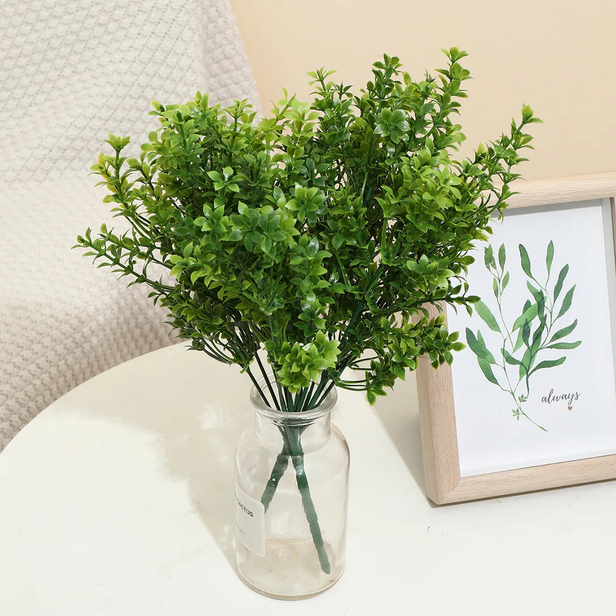 Artificial Eucalyptus Stems 3/5 Pcs – Faux Green Plant Décor Artificial Greenery Stems Babs