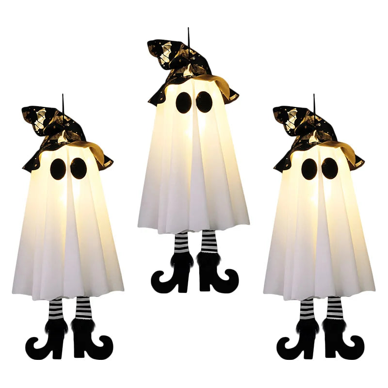 Halloween LED Witch & Ghost Hanging Decorations – 1/2/3pcs Halloween Hanging Decoration Babs 3Pcs