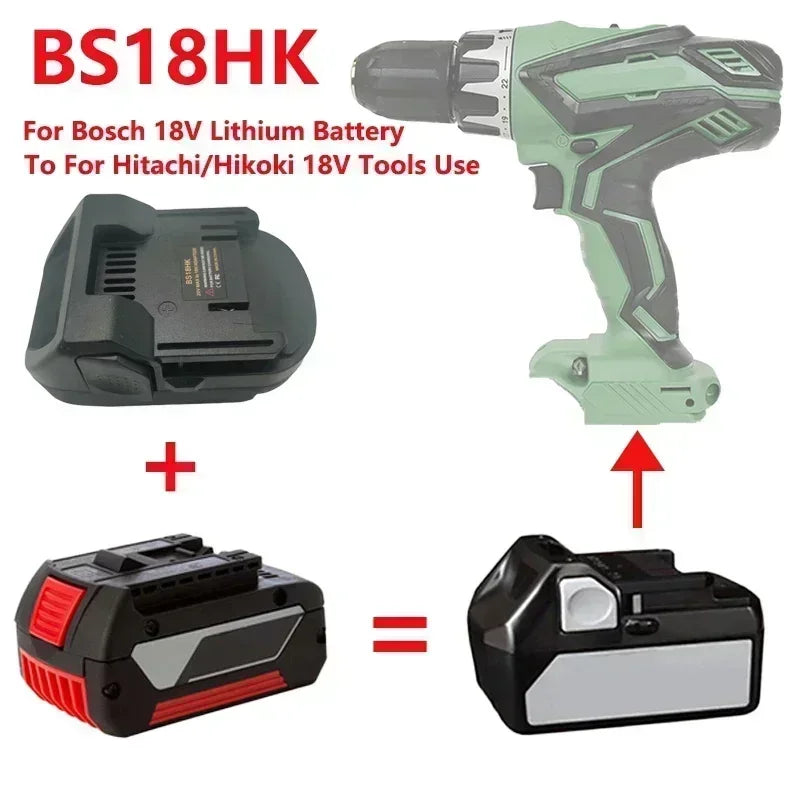 MT18HK BS18HK Battery Adapter – Makita/Bosch to Hitachi 18V Battery Converter Adapter Babs
