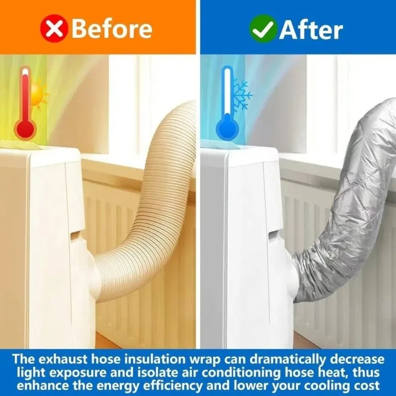 Waterproof AC Hose Insulation Cover | Heat-Resistant Pipe Sleeve AC Hose Cover Babs