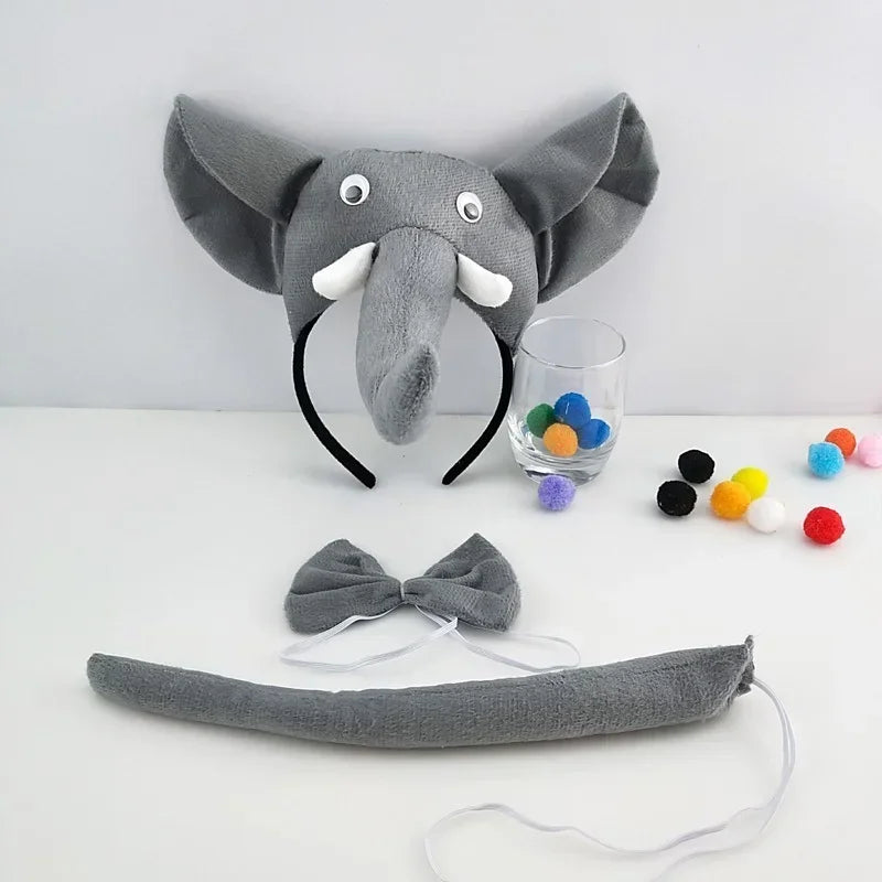 Animal Ear Headband Bow Tie Costume Set – Party & Cosplay Costume Accessory Set Babs 5
