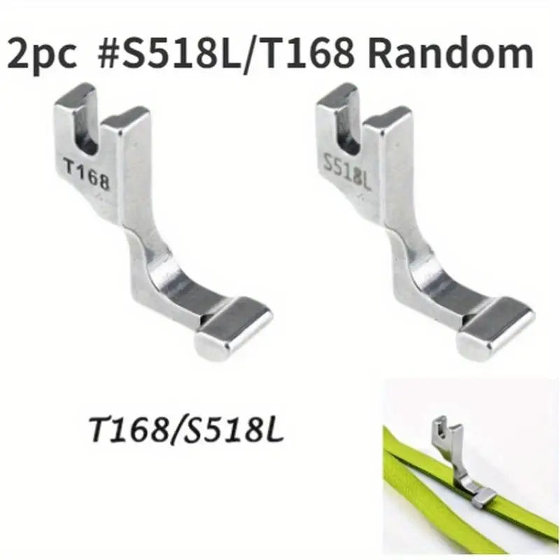 2pc Invisible Zipper Presser Foot – Industrial Lockstitch Steel Zipper Presser Foot Babs