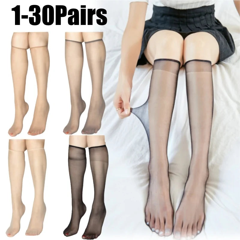 Women's Ultra-Thin Seamless Sheer Stockings | Korean Style Sheer Stockings Babs