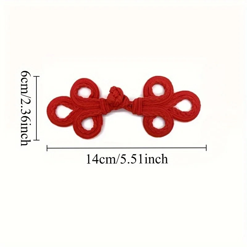 Hand-Woven Polyester Plate Buckle Buttons for Cheongsam & DIY Decorative Sewing Buttons Babs
