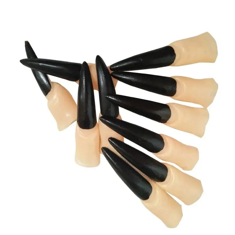 Halloween Witch Zombie Fake Nail Claws – Cosplay DIY Costume Halloween Nail Claws Babs