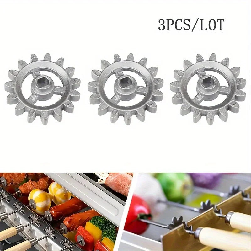 BBQ Grill Gear Frame – Automatic Rotating Barbecue Accessory BBQ Grill Accessory Babs 3pcs-Lot