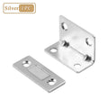 L-Shape No-Drill Magnetic Door Catch – Cabinet & Closet Latch Magnetic Door Catch Babs Silver-1PC