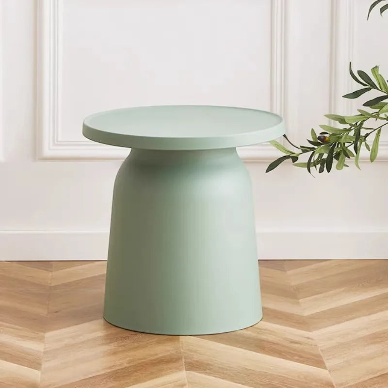Nordic Round Coffee Table with Storage | Modern Living Room Round Coffee Table Babs Green-Small