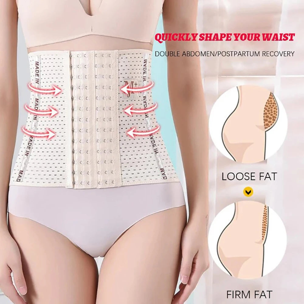 Women's Underbust Waist Cincher Corset Belt Body Shaper Waist Cincher Shapewear Babs
