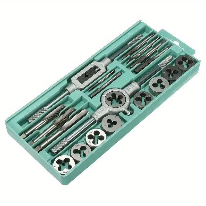 20Pc Metric Hand Tap & Die Set M3–M12 | Thread Tools Tap & Die Set Babs