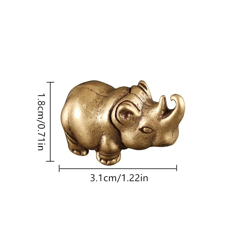 Antique Bronze Lion Tiger Leopard Statue | Vintage Copper Figurine Decorative Figurine Babs B