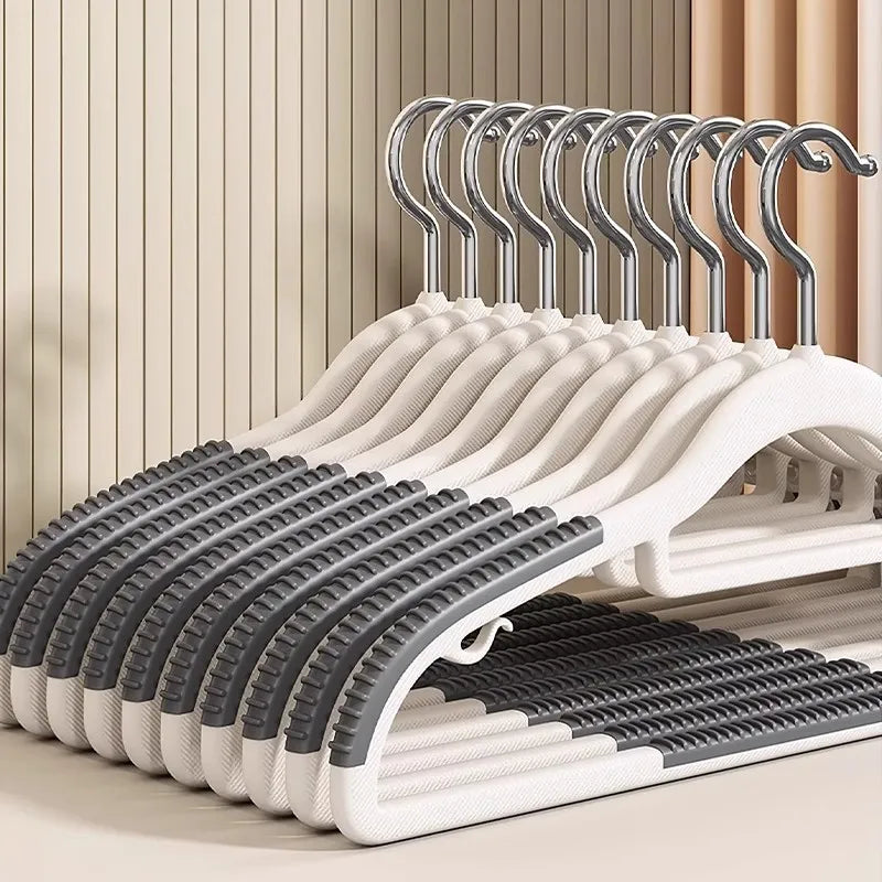 10-Pack Anti-Slip Slim Clothes Hangers | Space-Saving Wardrobe Clothes Hangers Babs