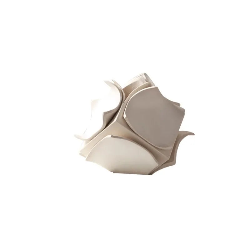 Aesthetic Metal Figurines & Luxury Dried Flower Vases | Modern Décor Decorative Figurine Vase Babs Beige Small