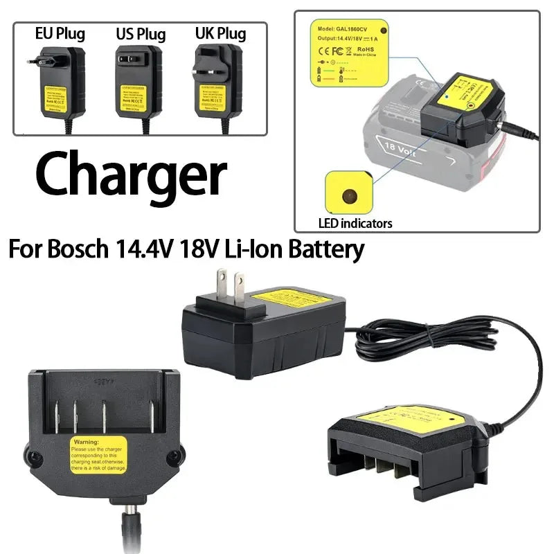 GAL1860CV Charger for Bosch 14.4–18V Li-ion Batteries Battery Charger Babs