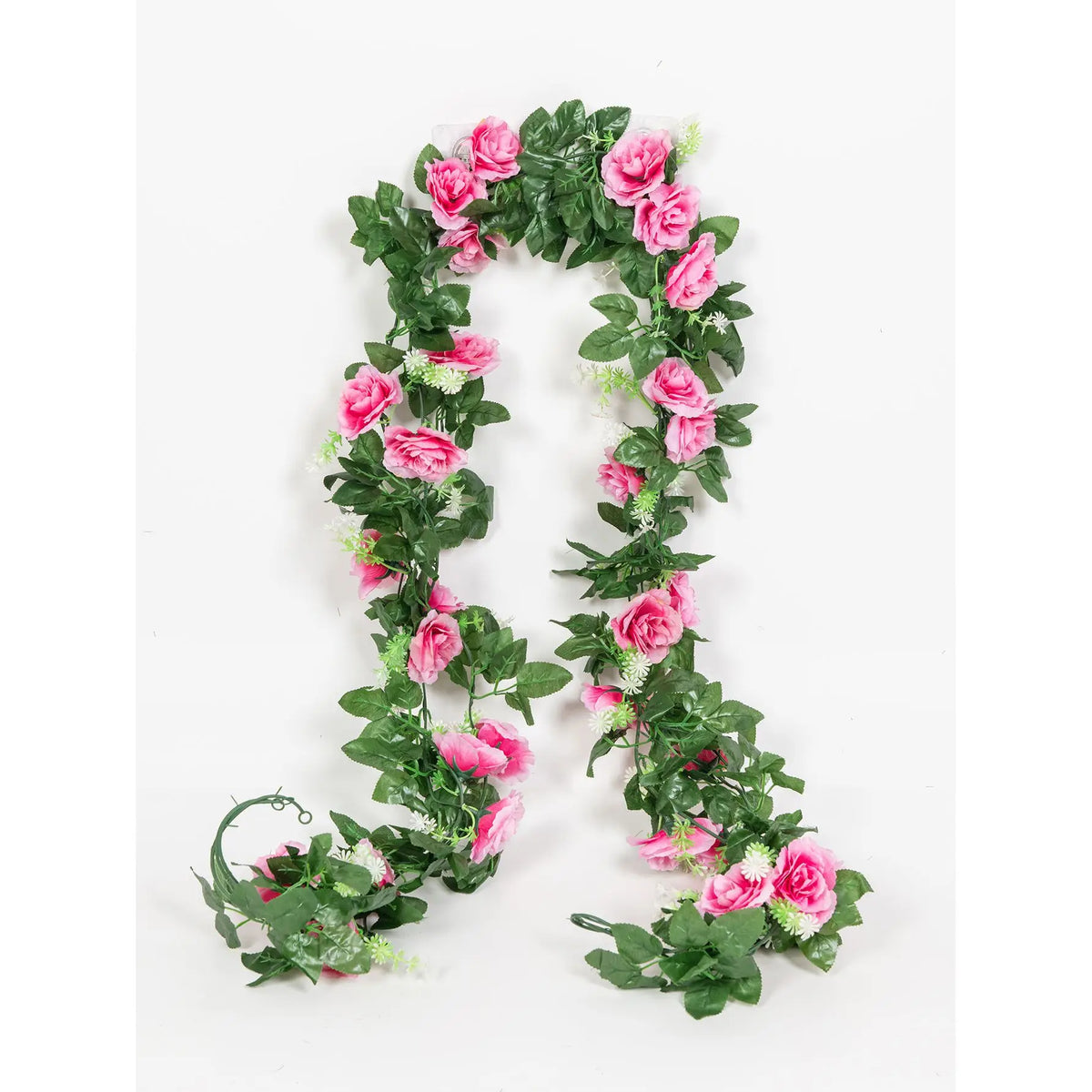 2-Pc Artificial Rose Wreath – Wedding, Garden & Home Wall Décor Artificial Flower Wreath Babs