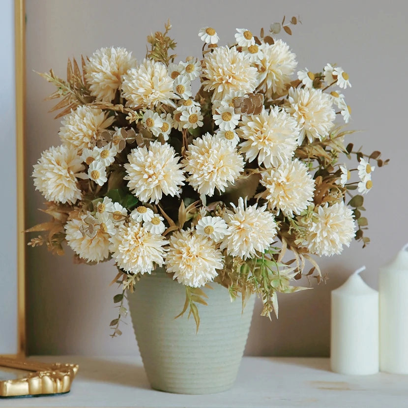 Silk Chrysanthemum Artificial Flowers for Wedding & Home Décor Artificial Silk Flowers Babs