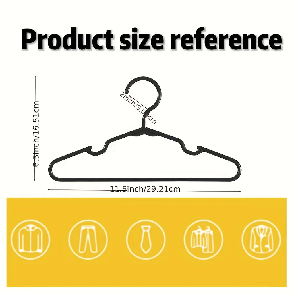 Non-Slip Kids Plastic Hangers 10/20 Pack – Infant & Child Kids Clothes Hangers Babs