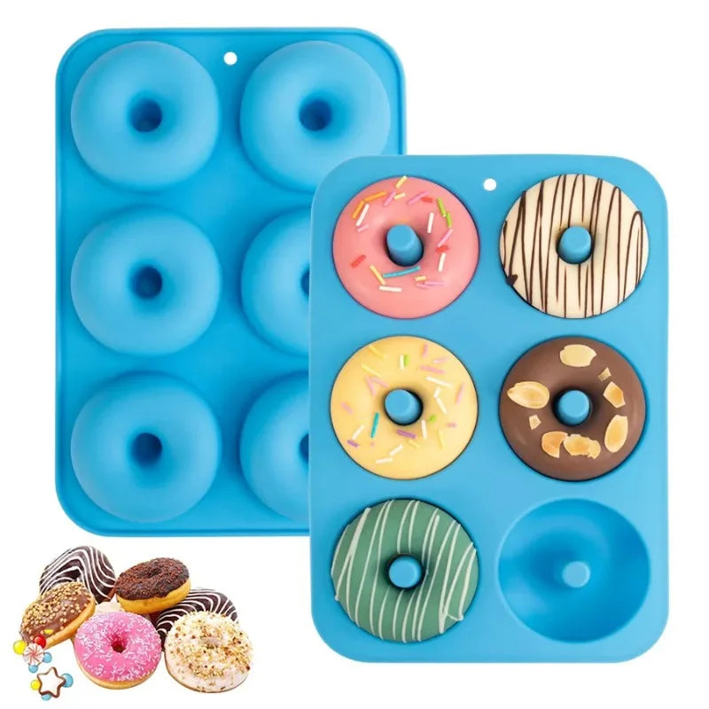 Silicone Donut Mold 6-Cavity – Non-Stick Food Grade Baking Pan Silicone Donut Mold Babs