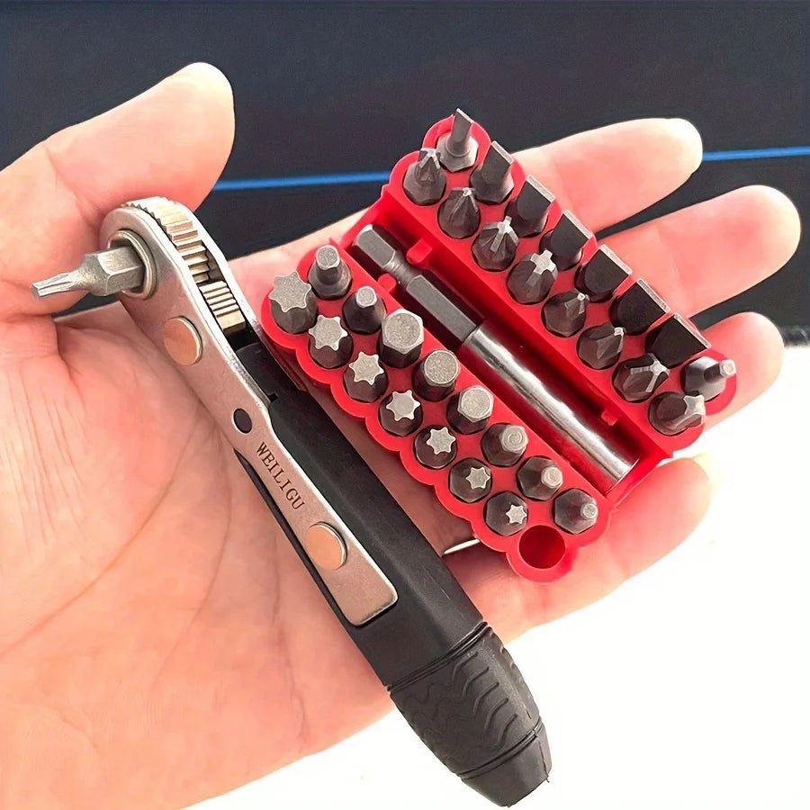 36-Tooth Mini Ratchet Screwdriver Set – 34Pc Precision Kit Precision Tool Set Babs