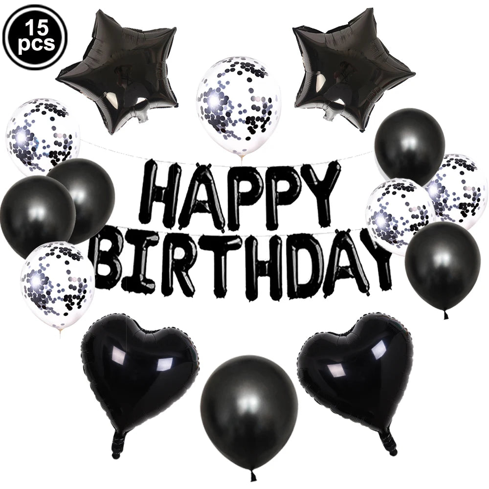 Gradient Rainbow Happy Birthday Foil Letter Balloons Party Decor Foil Letter Balloons Babs Light Yellow As show