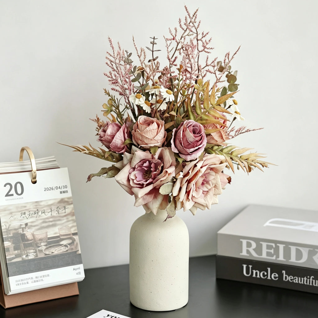 Silk Artificial Rose Bouquet – Wedding & Home Décor Artificial Flower Bouquet Babs