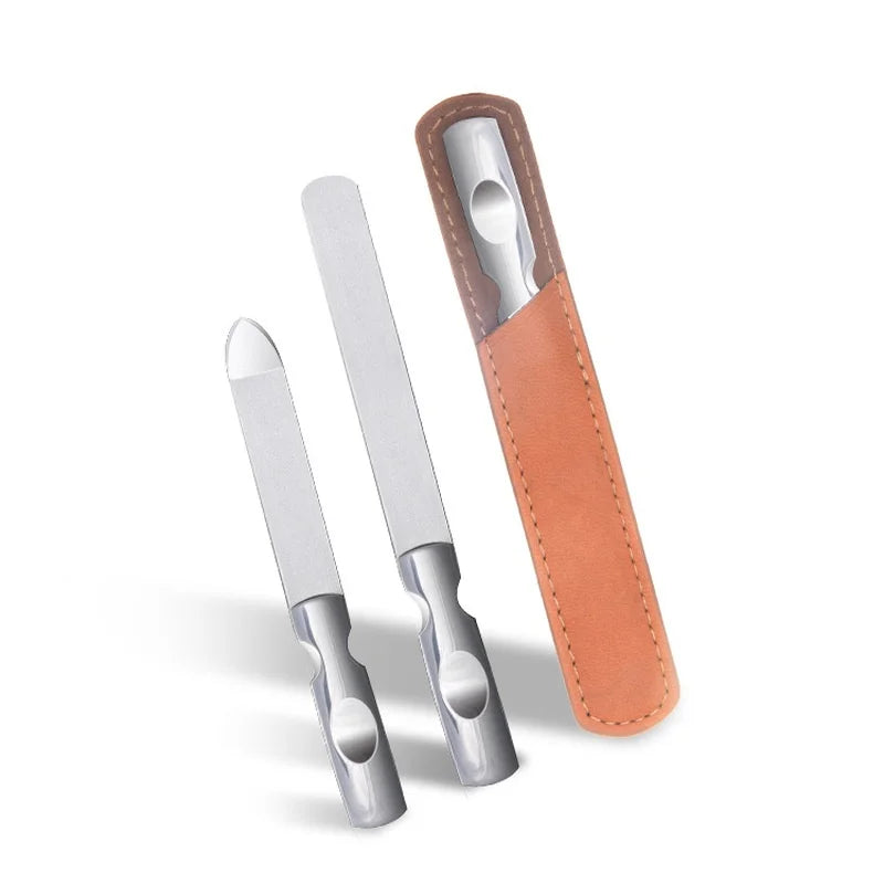 Double-Sided Stainless Steel Nail File – Manicure & Pedicure Nail File Babs