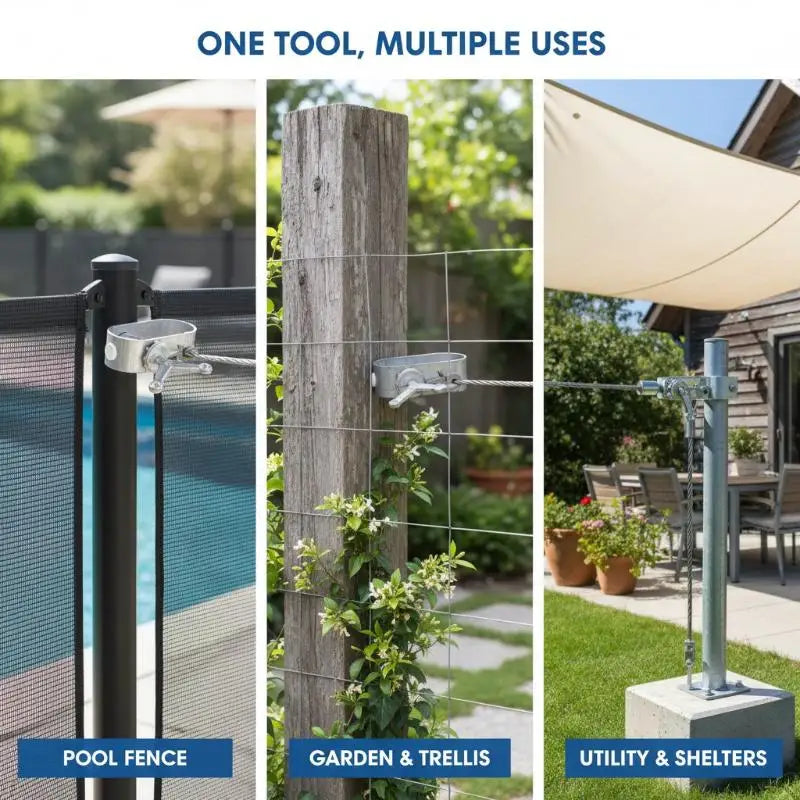 Rustproof Aluminum Pool Cover Winch Cable Tensioner Tightener Cable Tensioner Babs