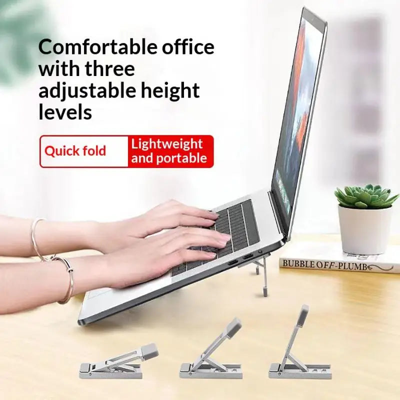 2Pcs Foldable Keyboard Riser Stand | Adjustable Tilt Laptop Feet Keyboard Riser Stand Babs