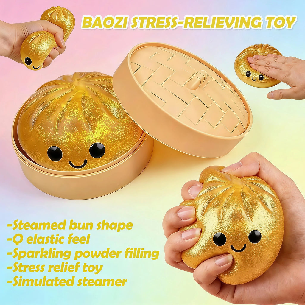 Glitter Dumpling Squishy Fidget Toy – Kids & Adults Gift Squishy Fidget Toy Babs