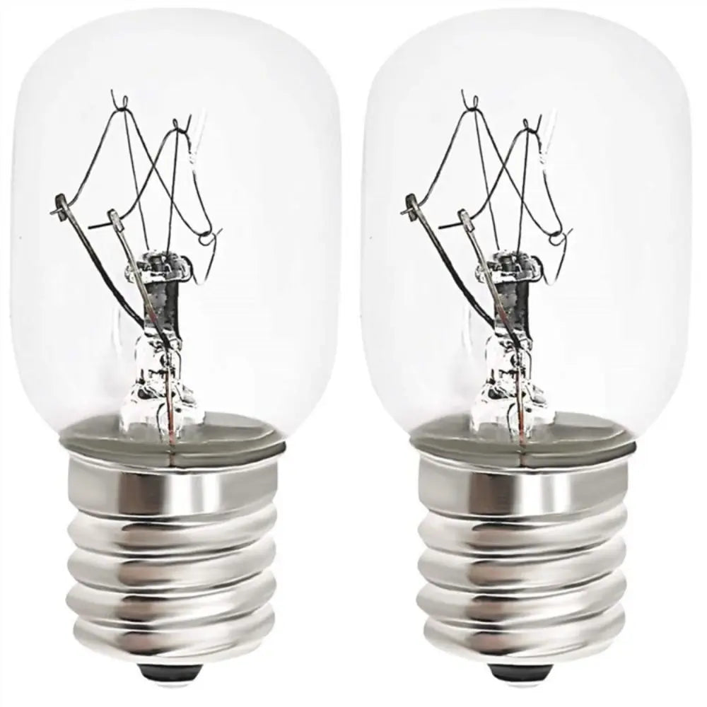 2-Pack E14 15W Clear Glass Oven & Appliance Bulbs Appliance Light Bulb Babs Low temperature