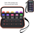 USB Flash Drive Case 10-Slot Organizer – Transparent Zipper USB Drive Organizer Babs black