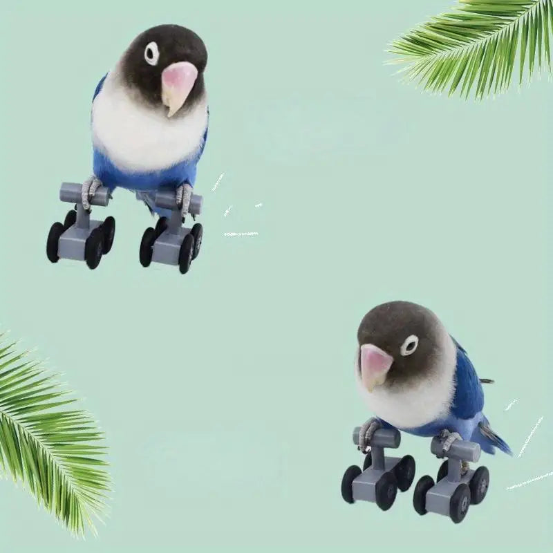 Parrot Roller Skates Toy – Bird Training Skill Prop Bird Training Toy Babs