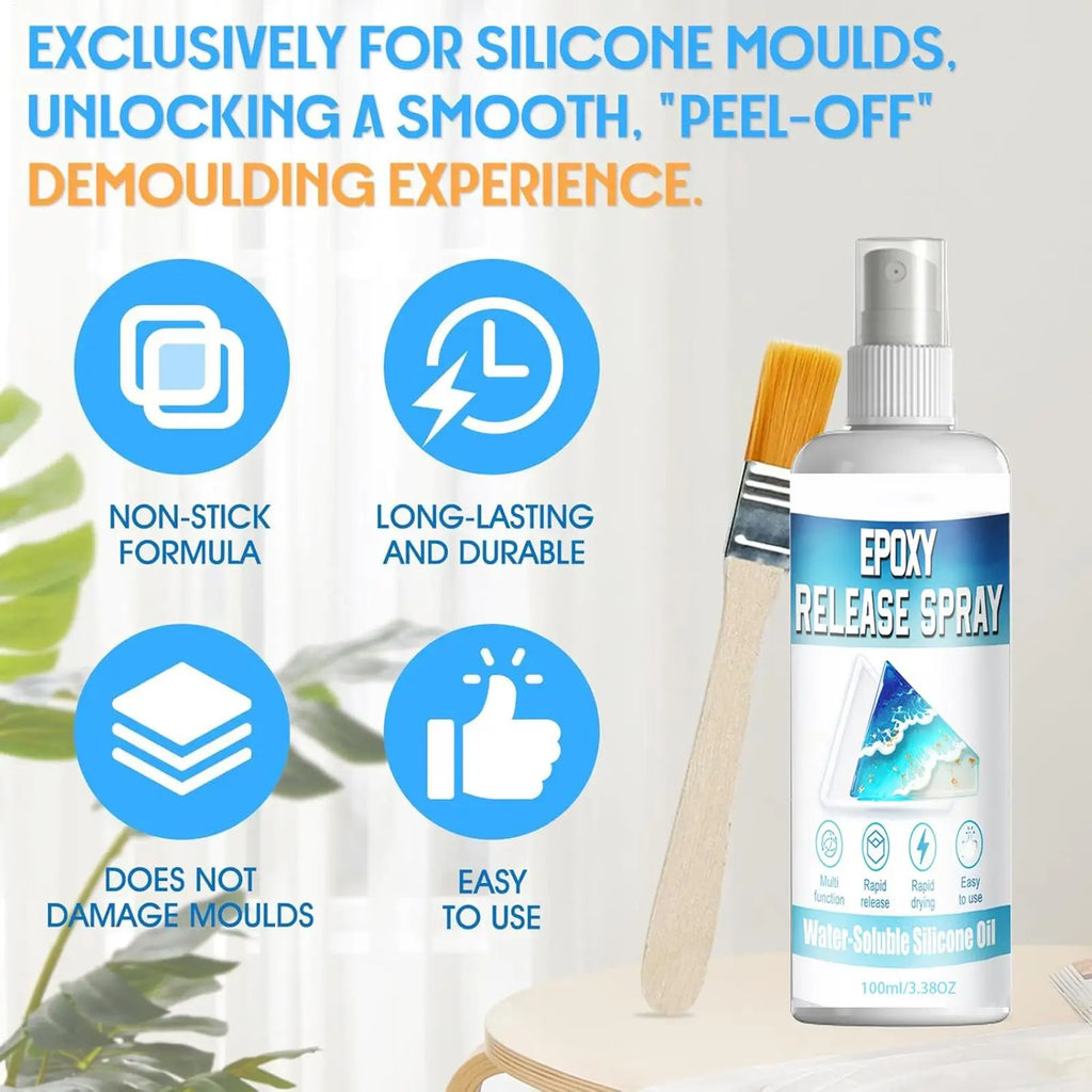 Epoxy Mold Release Spray 100ml – Resin, Candle & Casting Mold Release Spray Babs