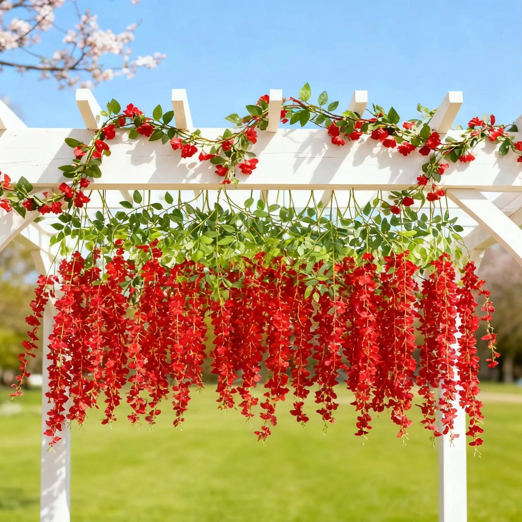 Artificial Silk Orchid Rattan Garland – Wedding & Home Décor Artificial Flower Garland Babs