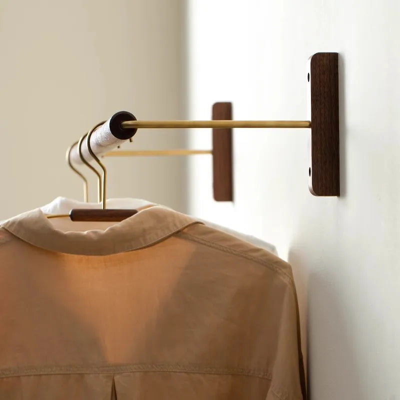 Solid Wood Wall Mounted Coat Rack – Walnut & Rosewood Hanger Wall Mounted Coat Rack Babs