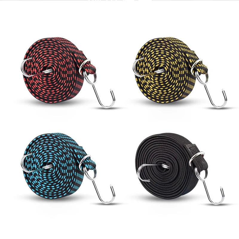 Elastic Bungee Cord Strap with Hooks – Bike & Luggage Tie Down Bungee Cord Strap Babs